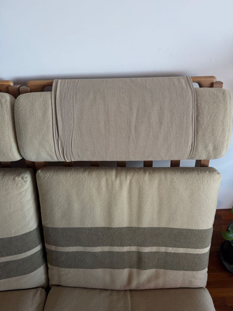 GE375ハンス•J•ウェグナーGETAMA ハイバックソファ　 オーク材