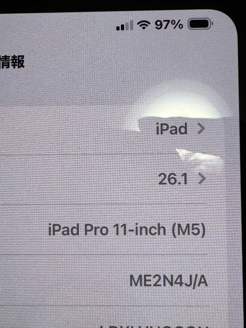 iPad Pro m5 11インチ 256GB Wi-Fi + Cellular