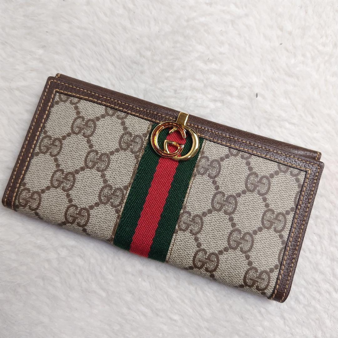 ✨極美品✨GUCCI ヴィンテージ GG柄 シェリーライン 長財布