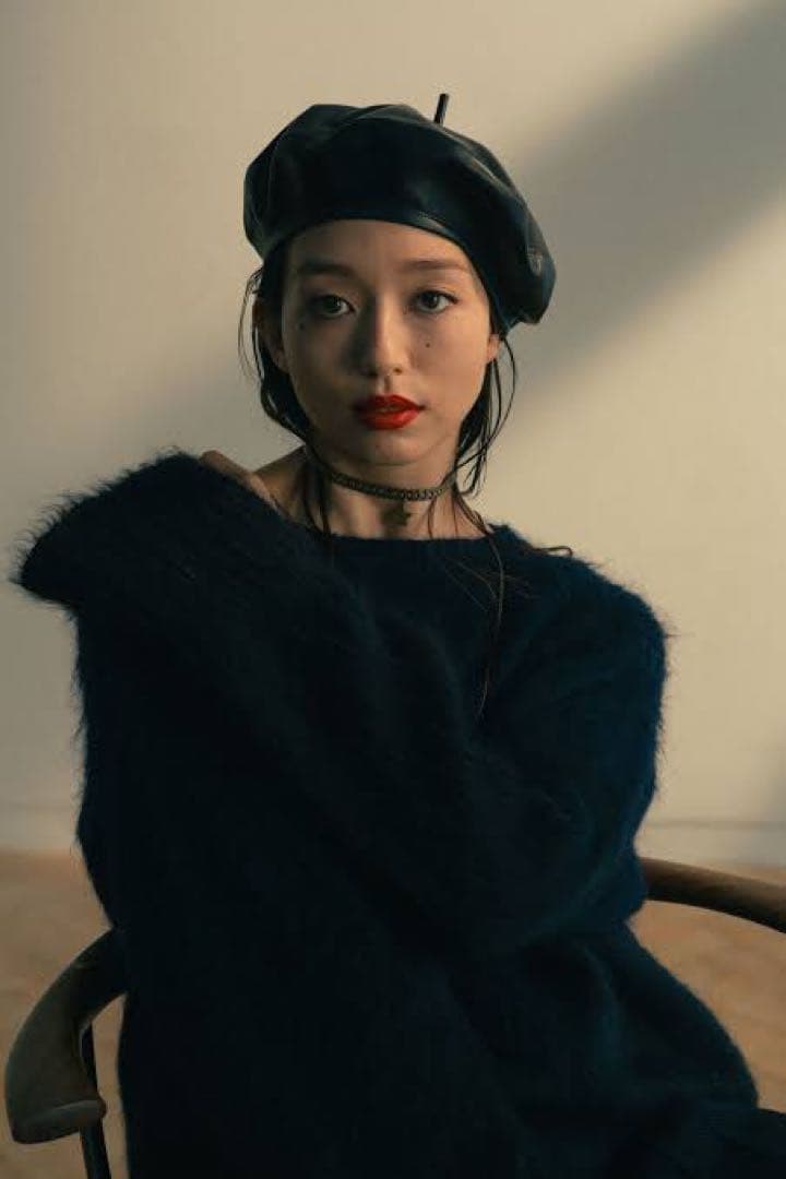 美品　クリスチャン　ディオール　レザー　ベレー帽