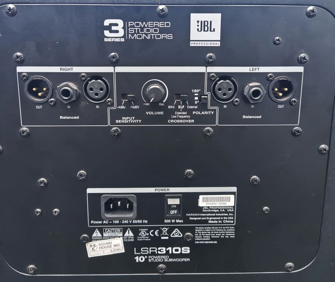 JBL LSR310S パワードサブウーファー