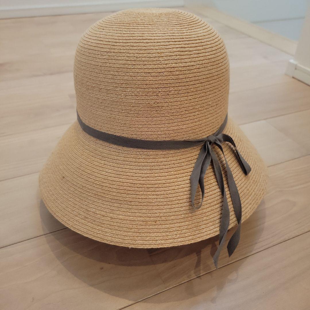 ＊新品未使用＊　サシキ　麦わら帽子　グレーテープ