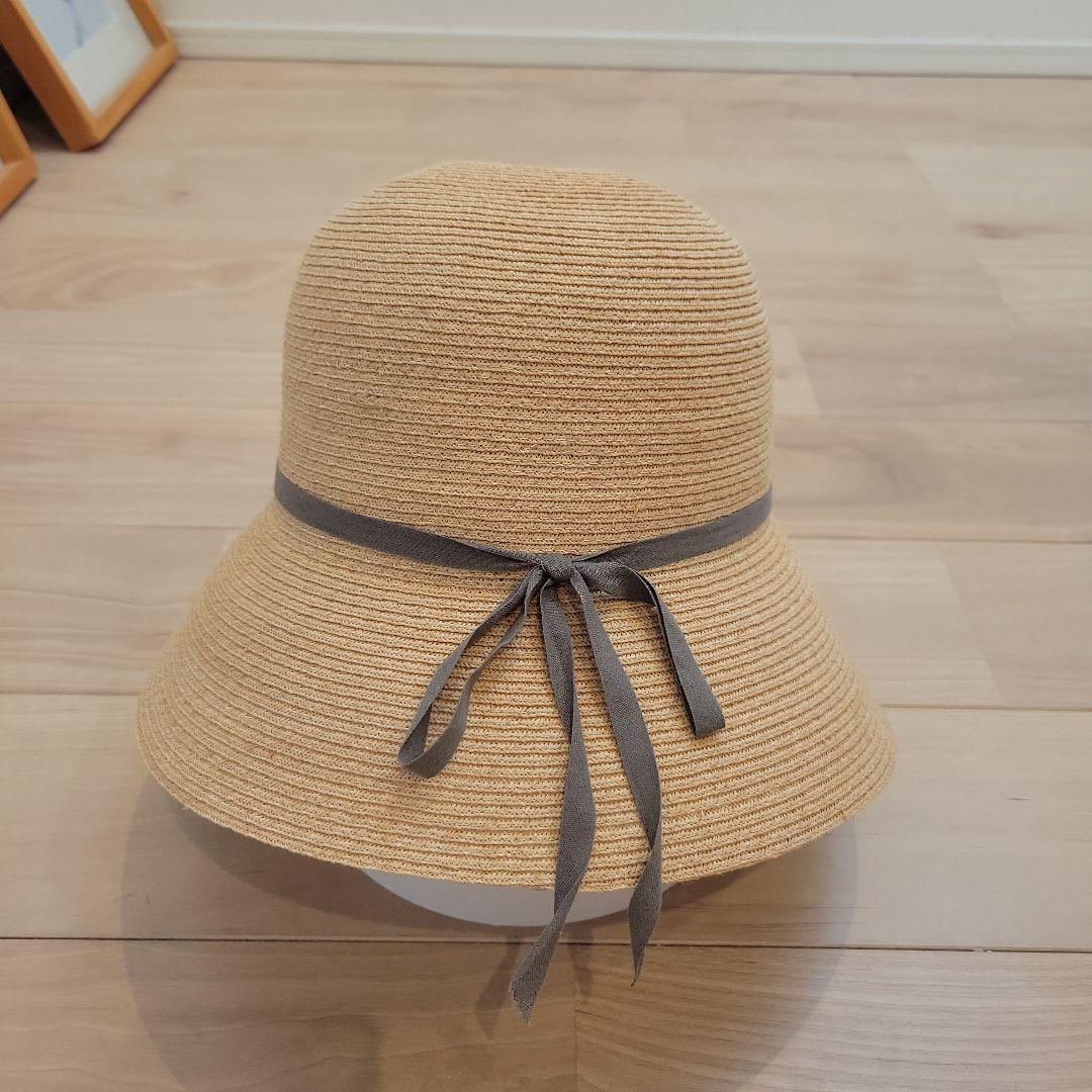 ＊新品未使用＊　サシキ　麦わら帽子　グレーテープ