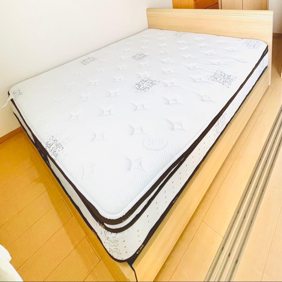 【美品】Serta サータ　マットレス　クイーン　Q2サイズ