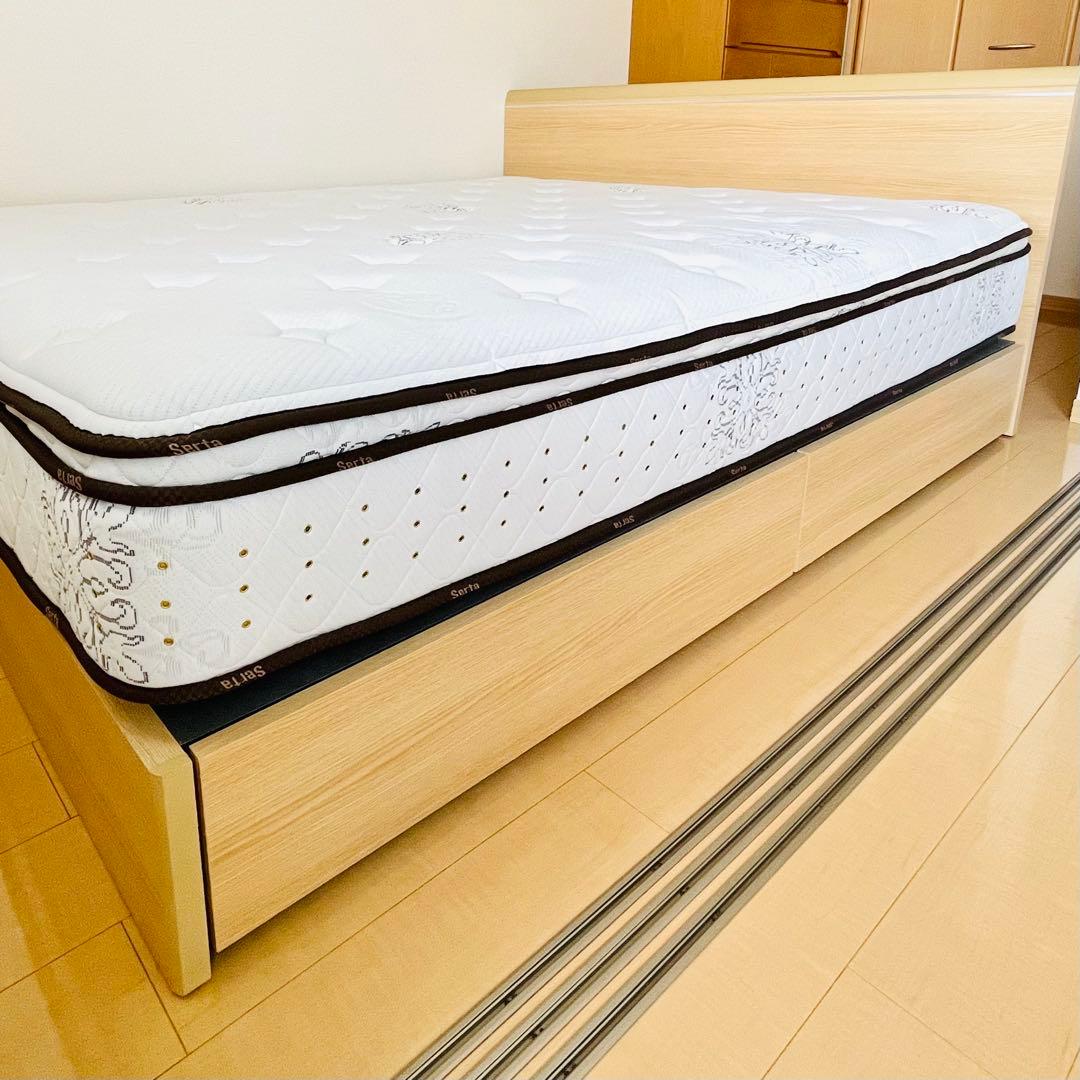 【美品】Serta サータ　マットレス　クイーン　Q2サイズ