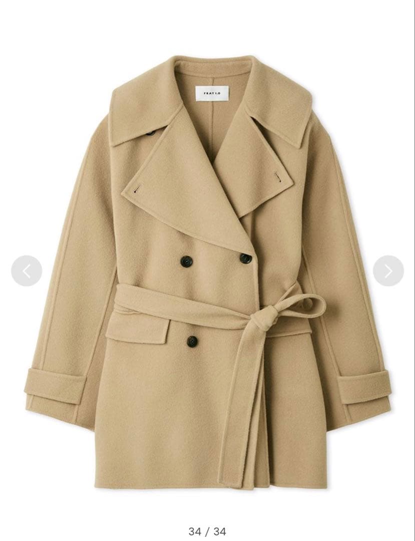 【完売商品】新品未使用タグ付き　ウールリバーミドルAラインコート