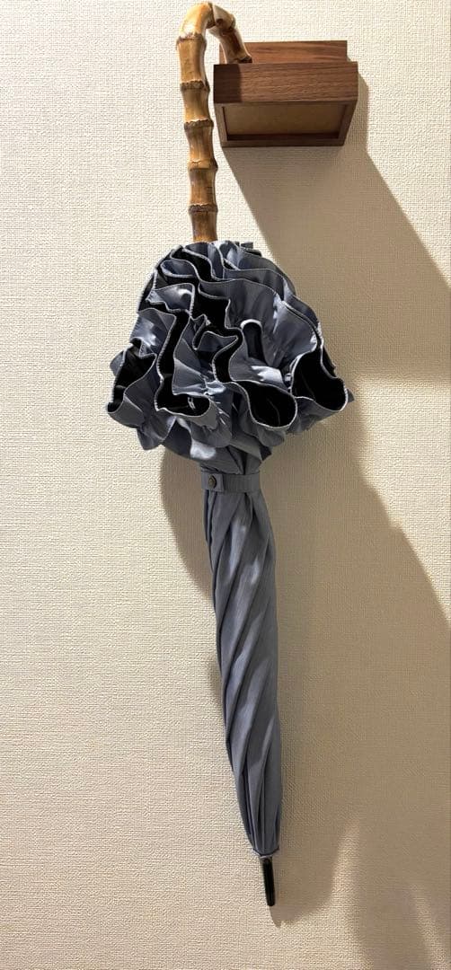 サンバリア100 フリル　ブルー　長傘