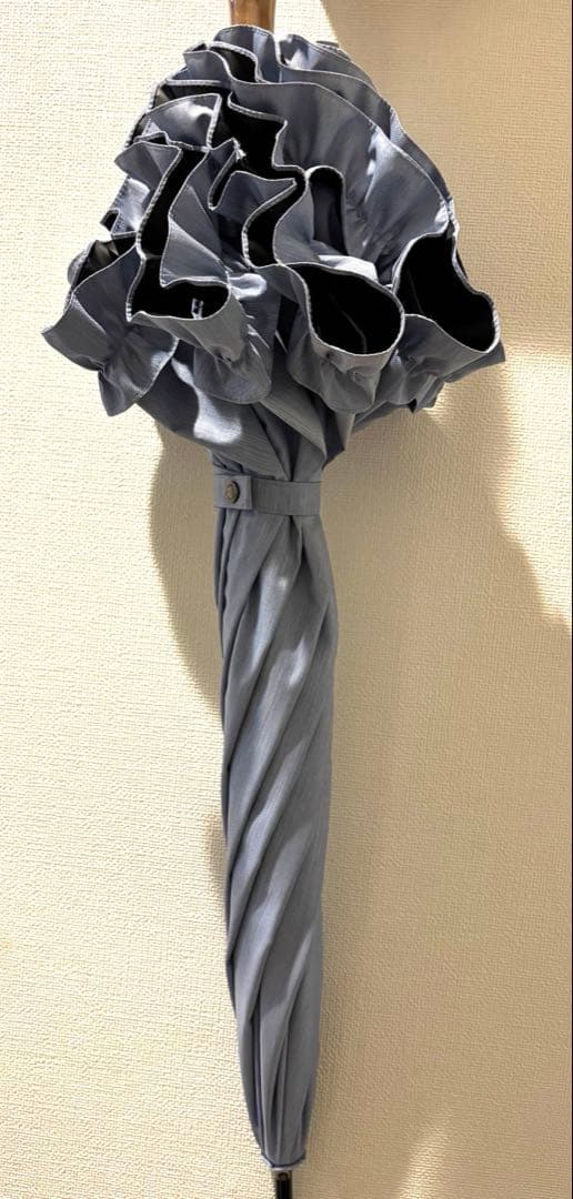 サンバリア100 フリル　ブルー　長傘