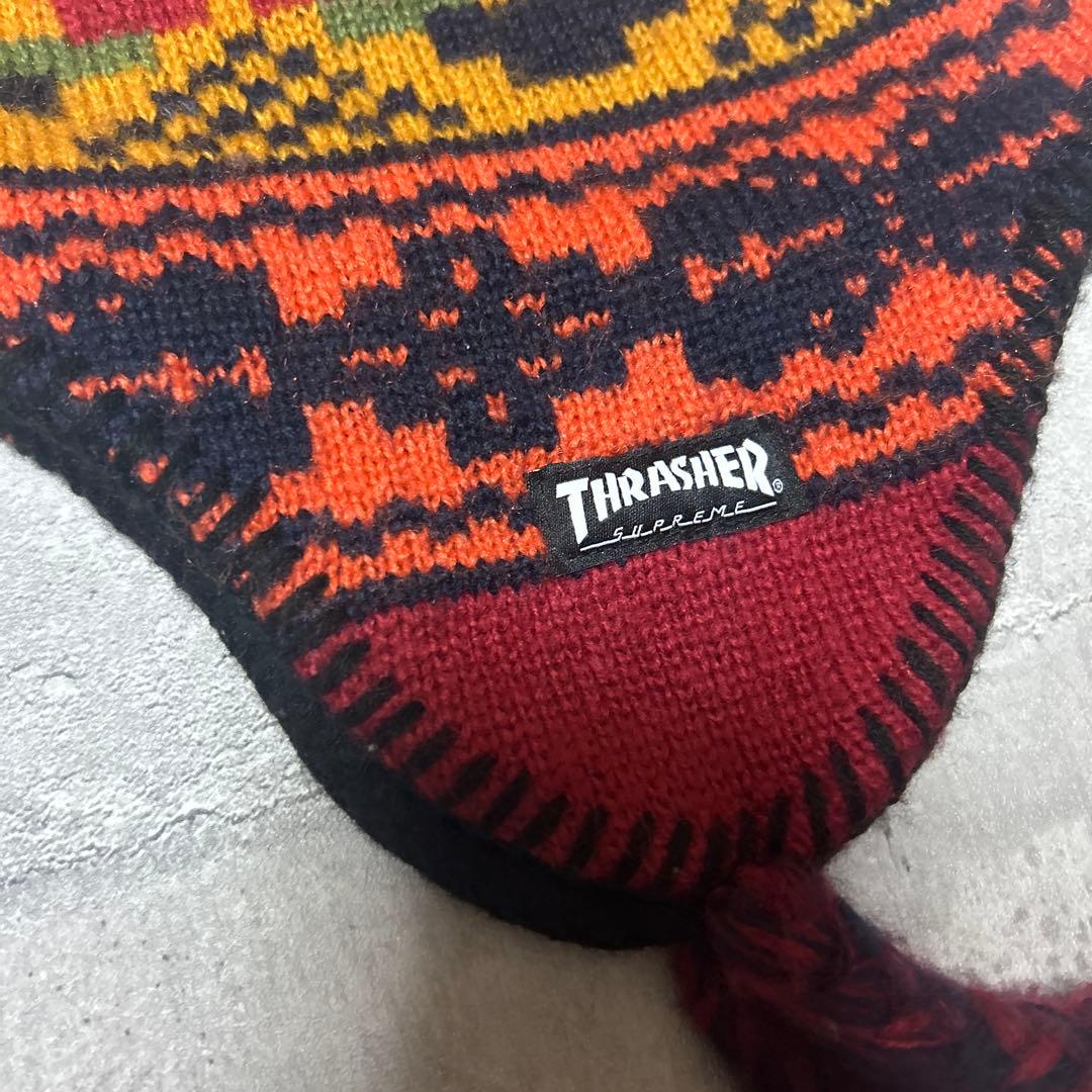 帽子 24FW Supreme x Thrasher Earflap Beanie