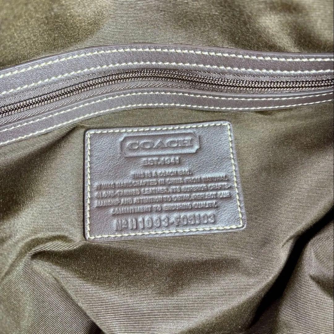 極美品　希少　廃盤モデル　COACH ボストンバッグ　本革レザー　ダークブラウン