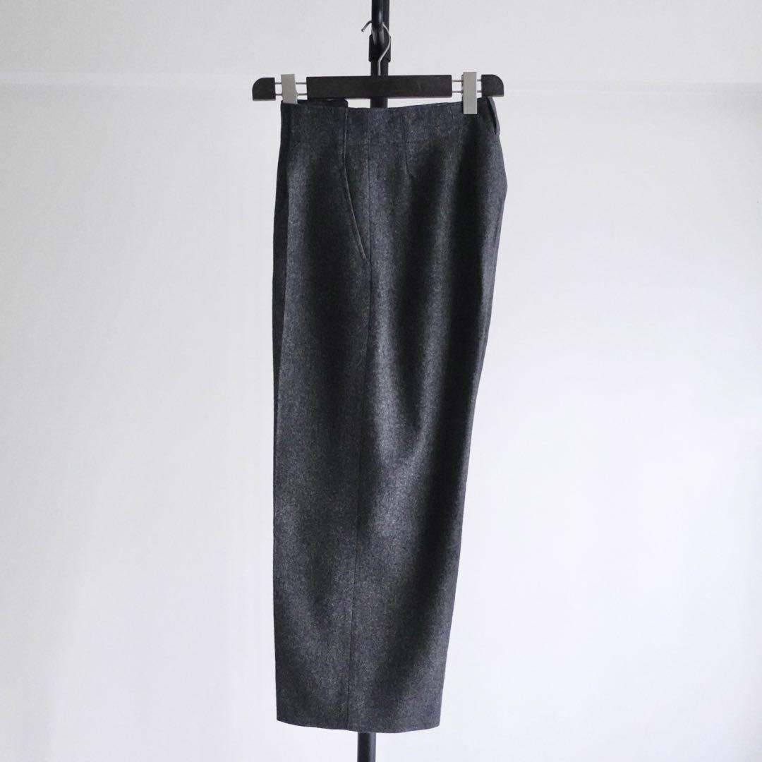 【状態良好】1960s デンマーク軍　ウールメルトン　ワイドトラウザーズ　グレー