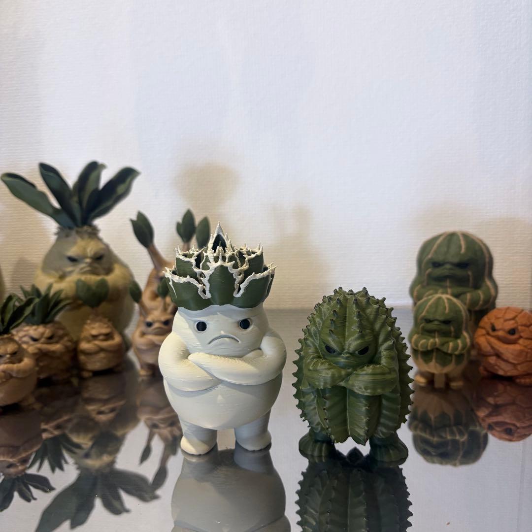 多肉植物・塊根植物フィギュア XS&Sサイズ 8体セット