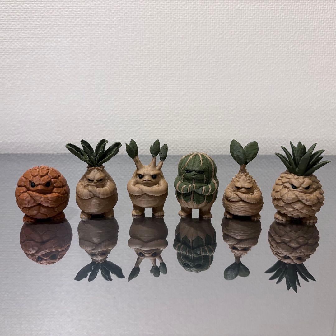 多肉植物・塊根植物フィギュア XS&Sサイズ 8体セット