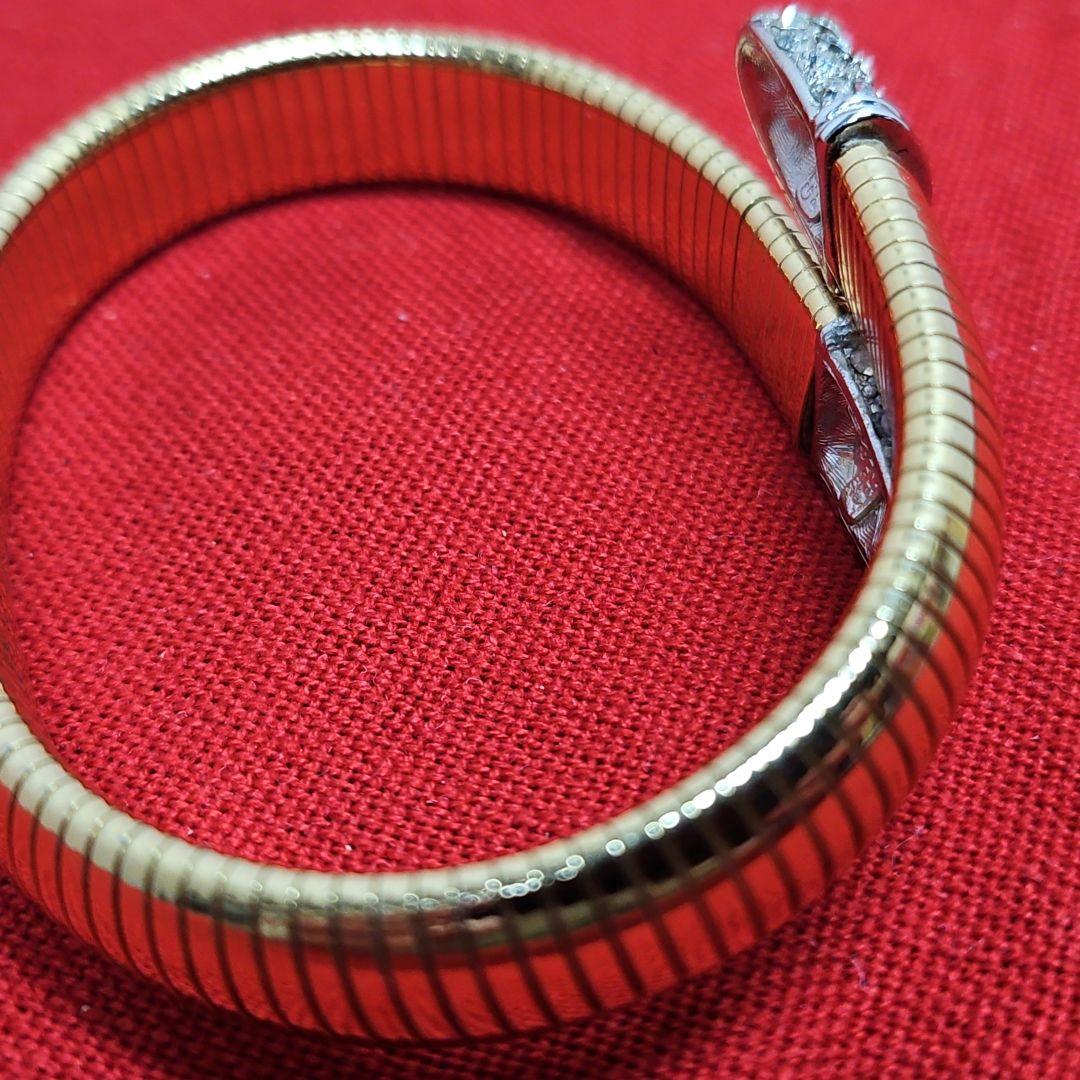 希少 GIVENCHY ヴィンテージ バングル ブレスレット ゴールド 刻印あり