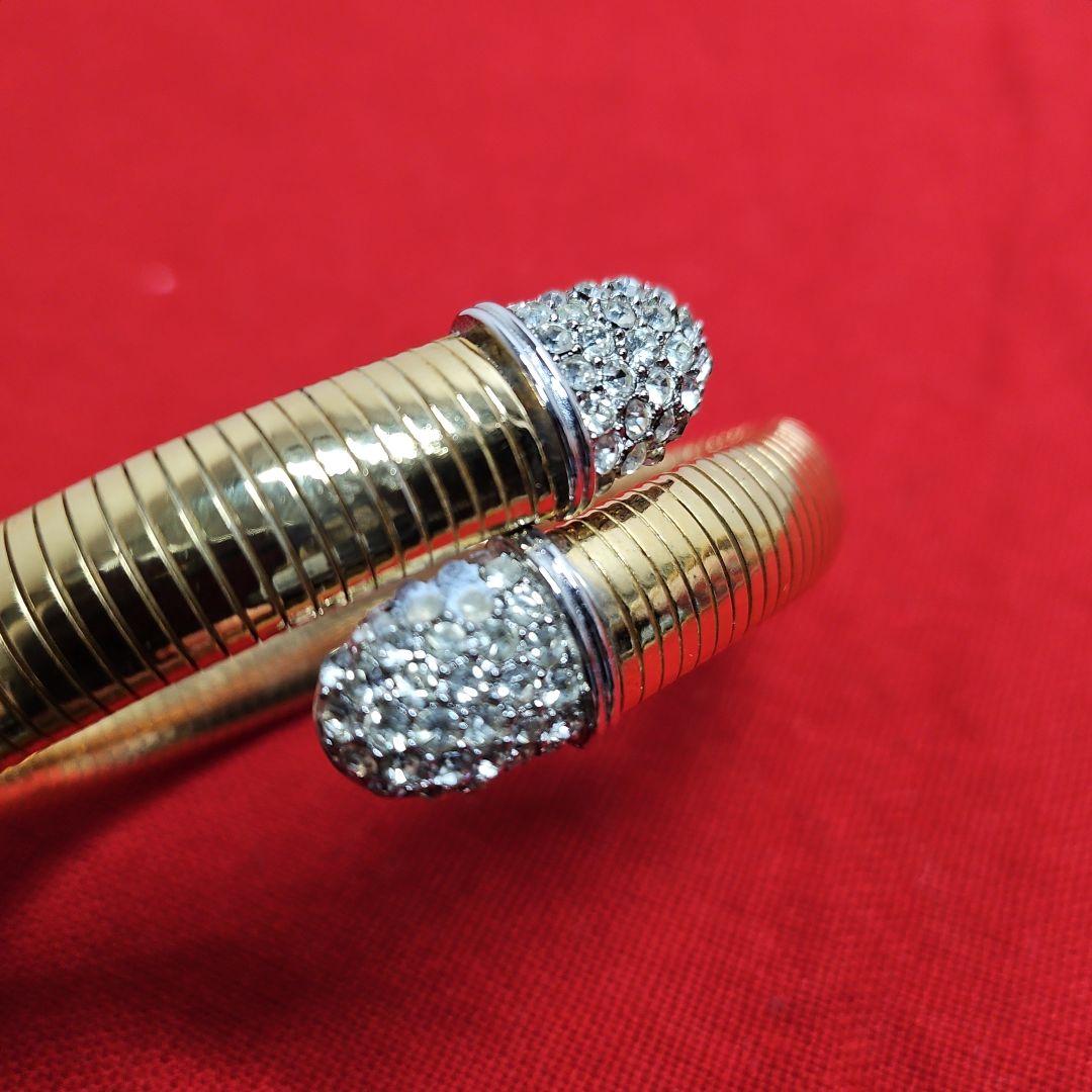 希少 GIVENCHY ヴィンテージ バングル ブレスレット ゴールド 刻印あり