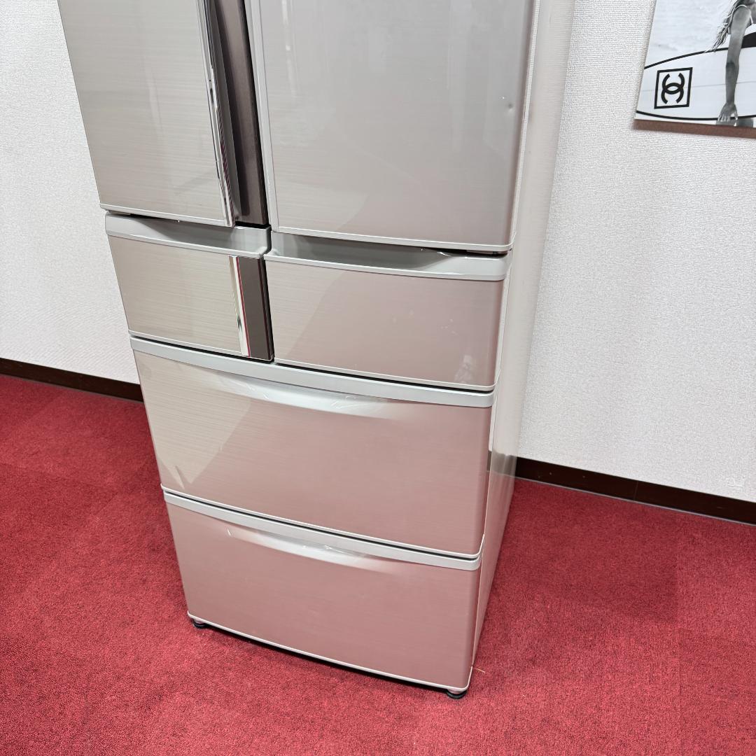 東京23区送料無料　美品三菱６ドア冷蔵庫435L　製氷機有2016年製　洗浄済み