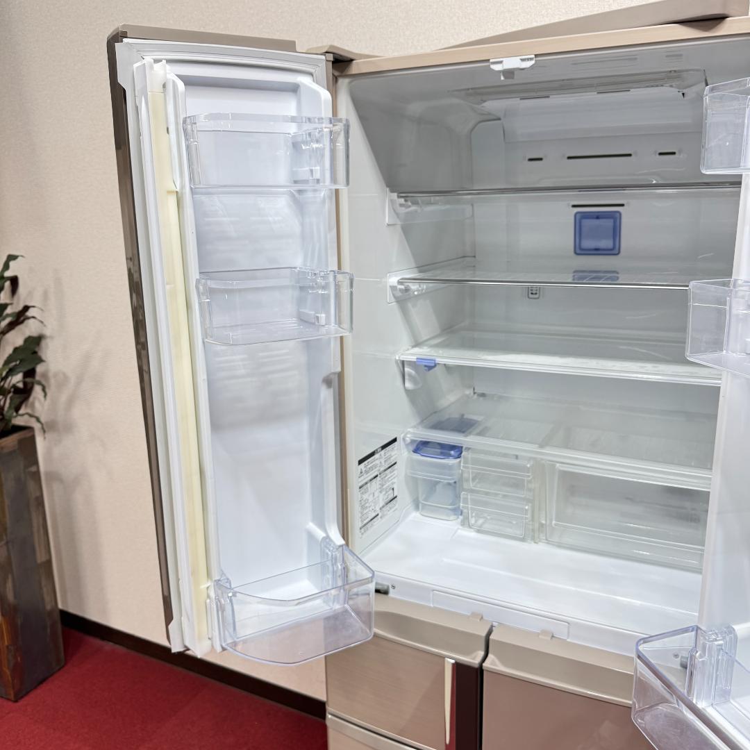 東京23区送料無料　美品三菱６ドア冷蔵庫435L　製氷機有2016年製　洗浄済み
