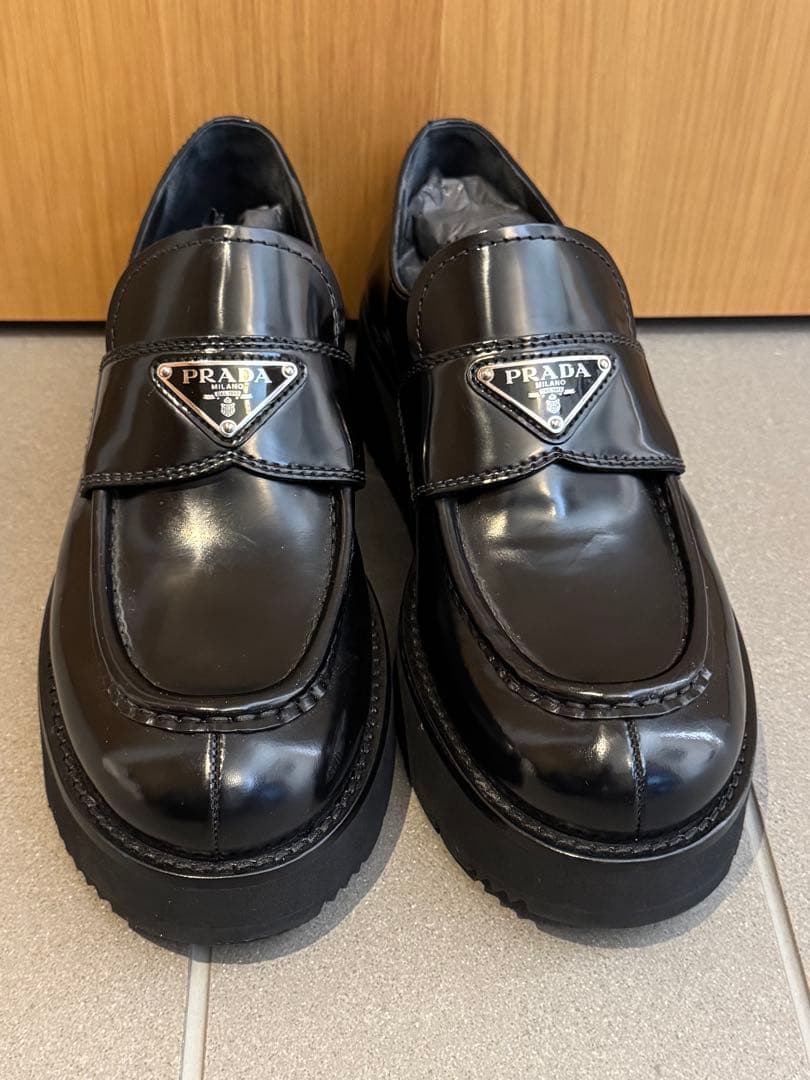 PRADA サイズ39 レザーローファー