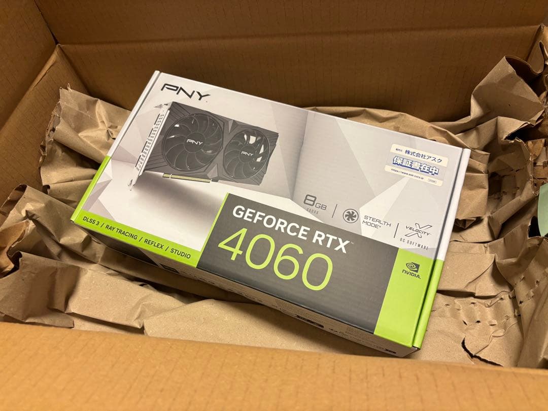 グラフィックボード・グラボ・ビデオカード PNY GeForce RTX 4060 8GB