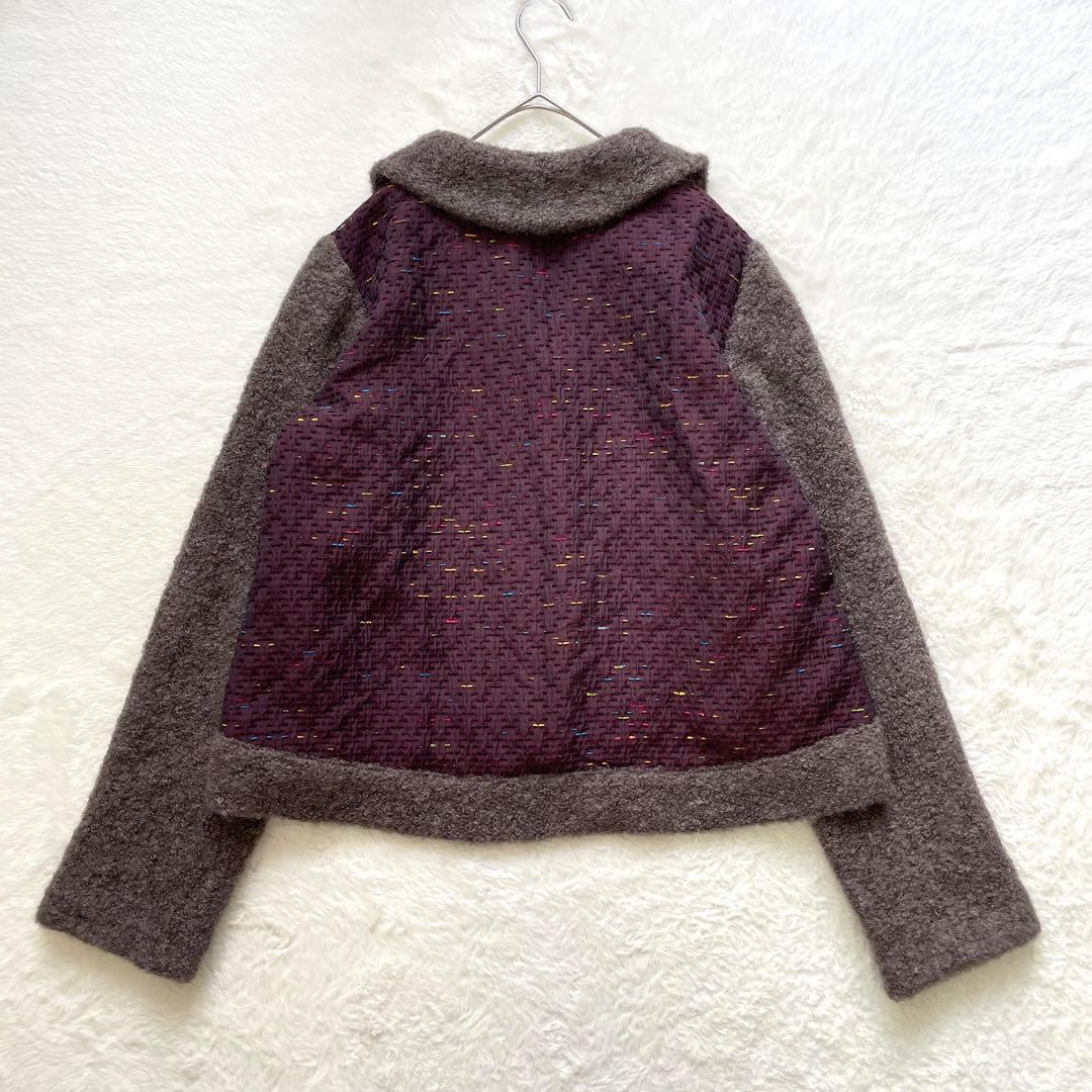 M. &KYOKO モヘアシルク使い 素敵なカーディガンジャケット