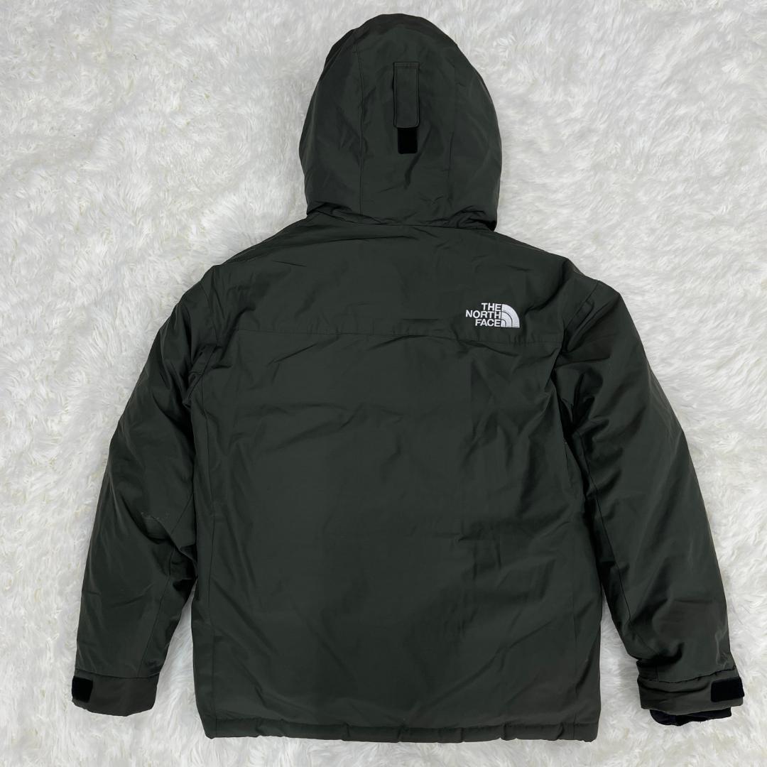 《美品》ザノースフェイス ダウンジャケット カーキ メンズ 95 (M)