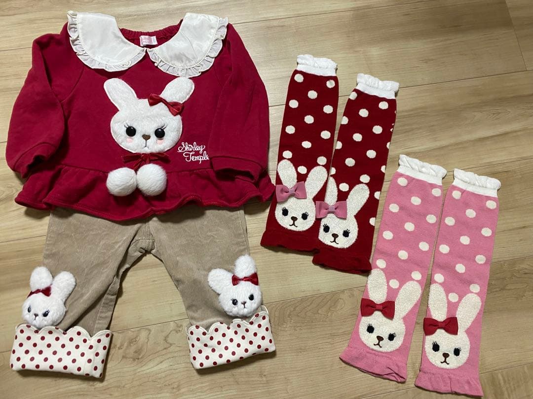 シャーリーテンプル うさぎトレーナー レッグウォーマー 他