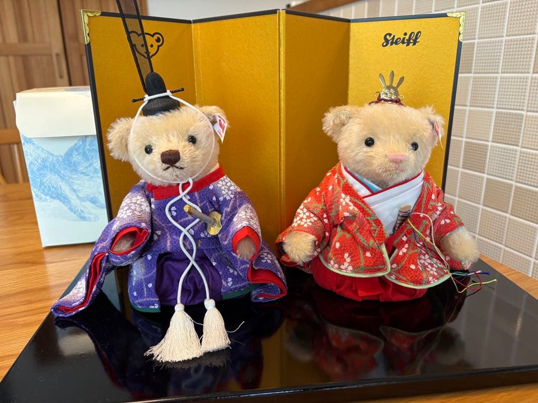 ば*び様 シュタイフひな人形テディベア シリアルナンバー入り 2015