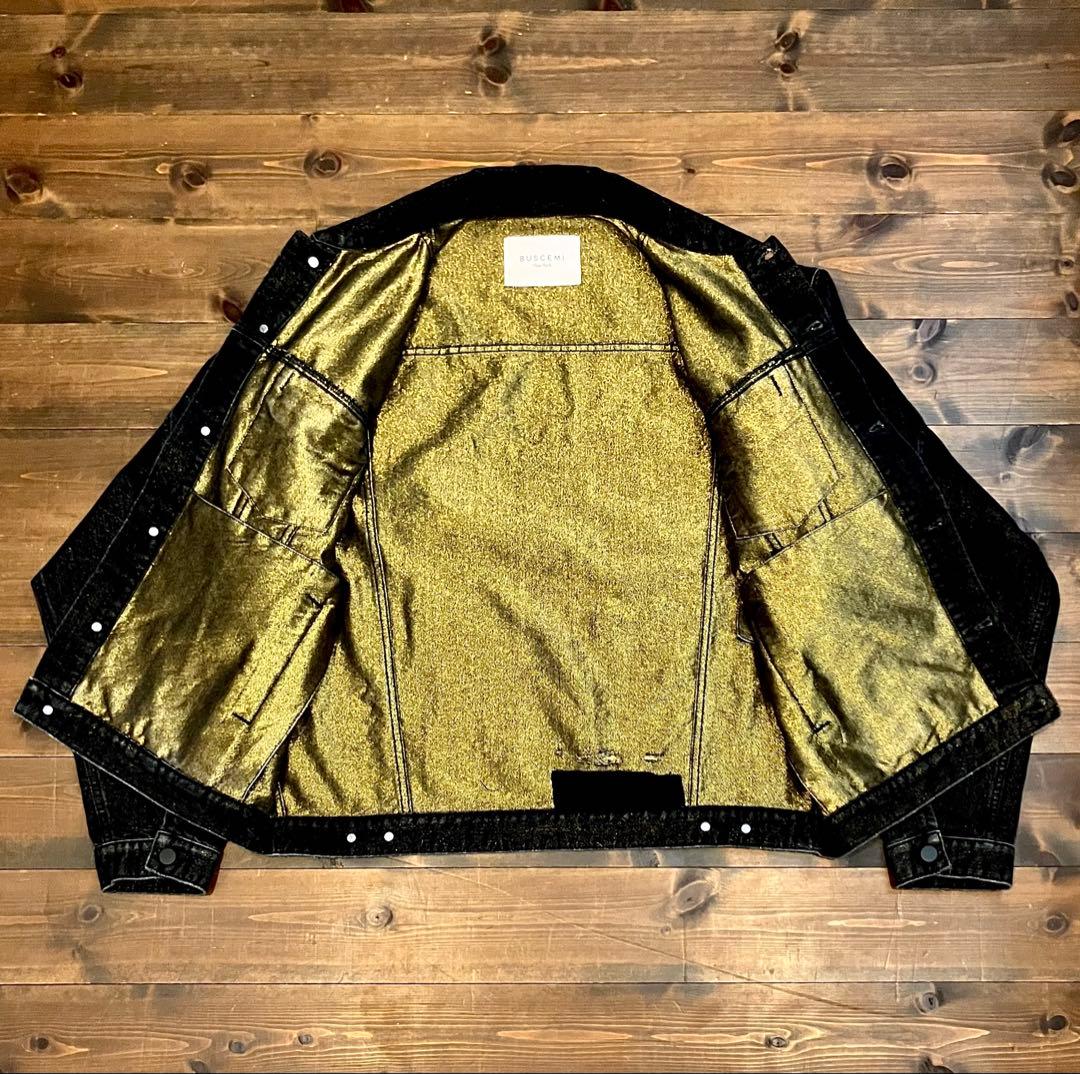 BUSCEMI ブシェミ 高級 金糸使用　デニムジャケット 44　イタリア製