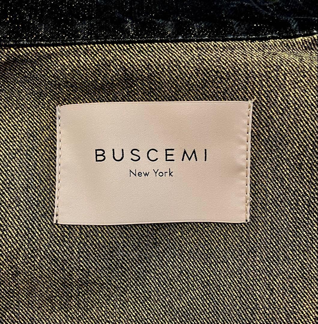 BUSCEMI ブシェミ 高級 金糸使用　デニムジャケット 44　イタリア製