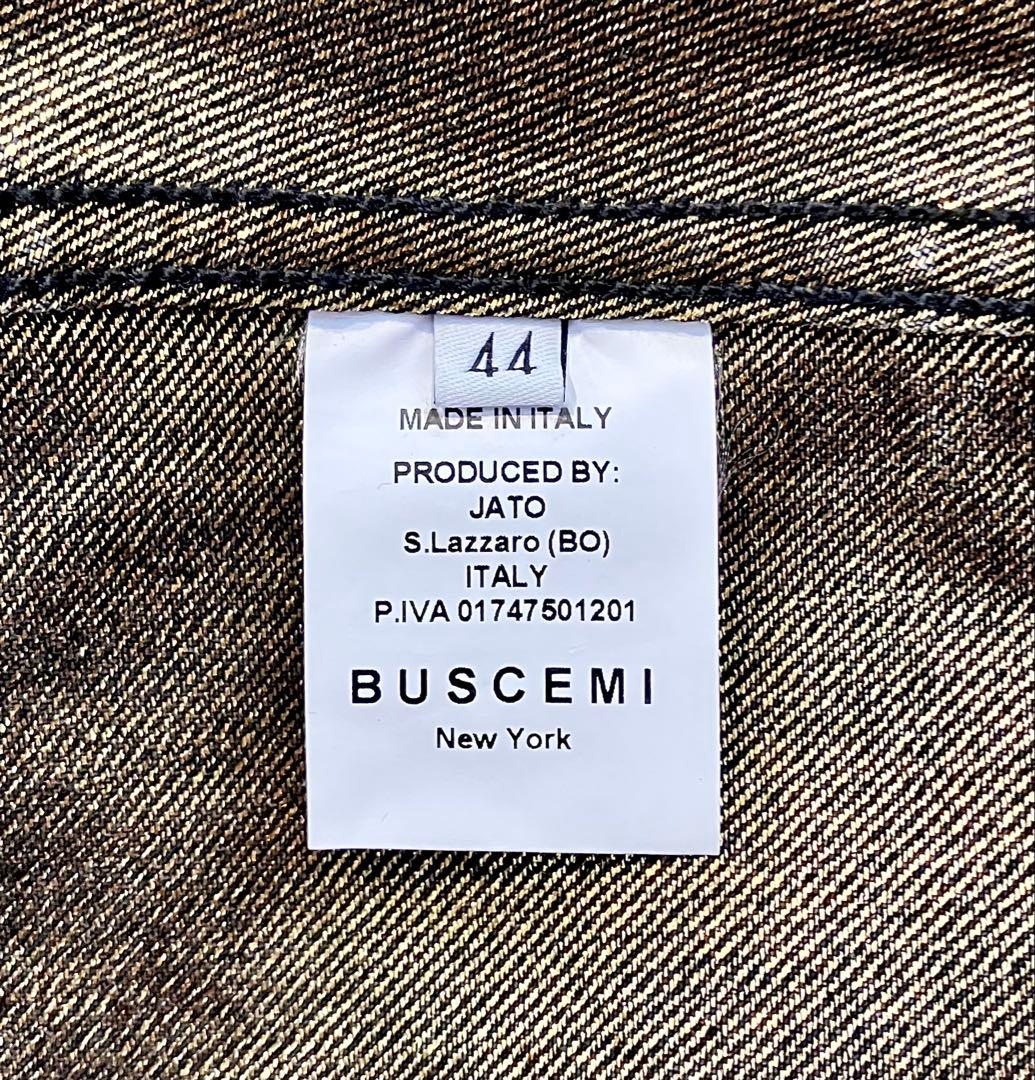 BUSCEMI ブシェミ 高級 金糸使用　デニムジャケット 44　イタリア製