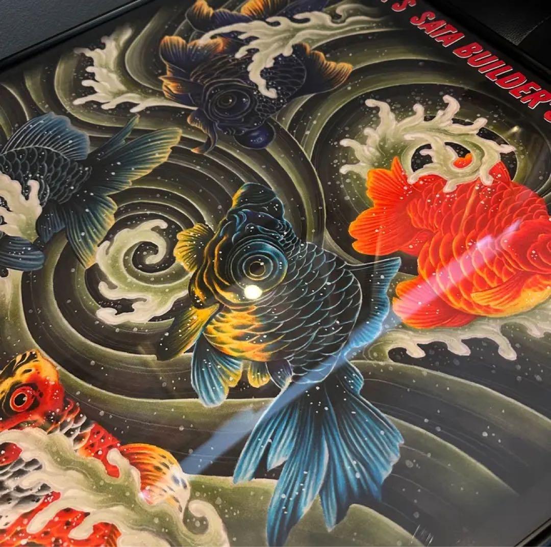 信州まなぶ×SATAbuilder's 金魚図　A1ポスター　佐田ビルダーズ