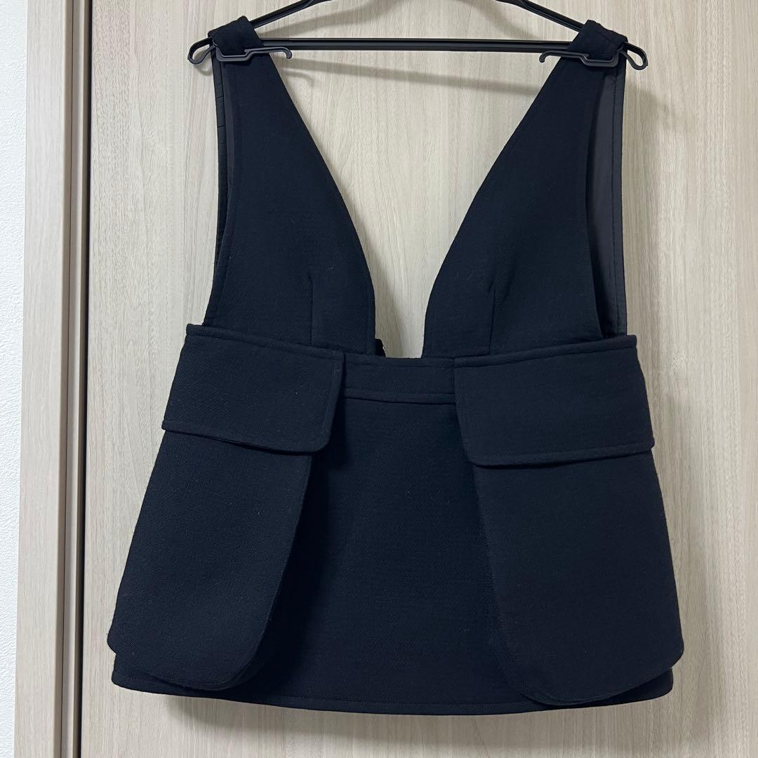 fumika uchida フミカウチダ ベスト ジレ ネイビー