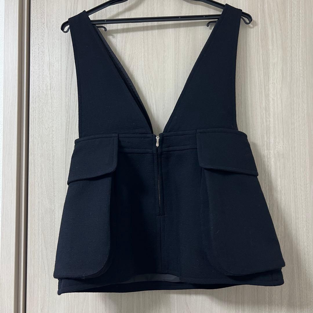 fumika uchida フミカウチダ ベスト ジレ ネイビー