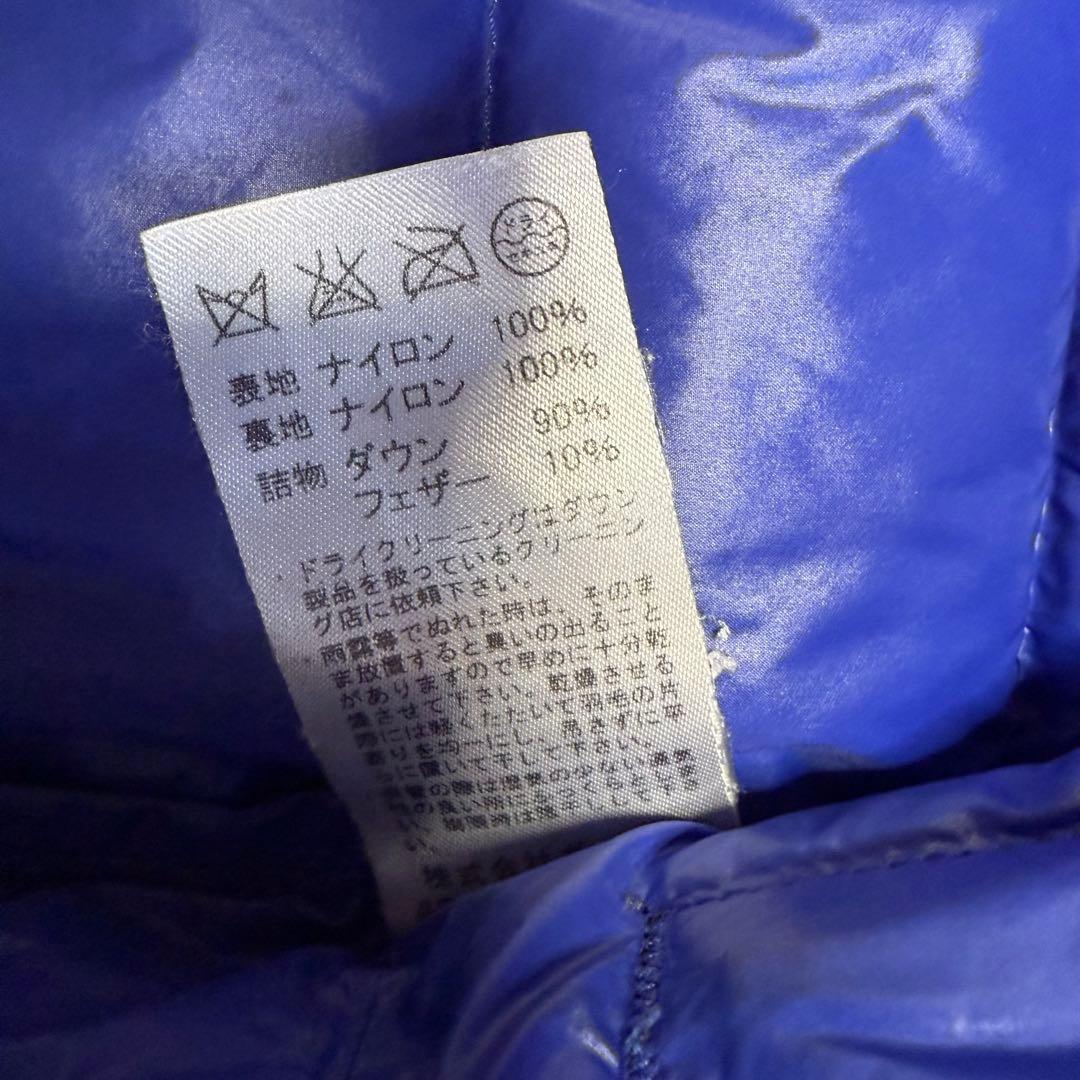 【ダントン】美品 ダウンベスト ネイビー 38サイズ レディース ロゴ