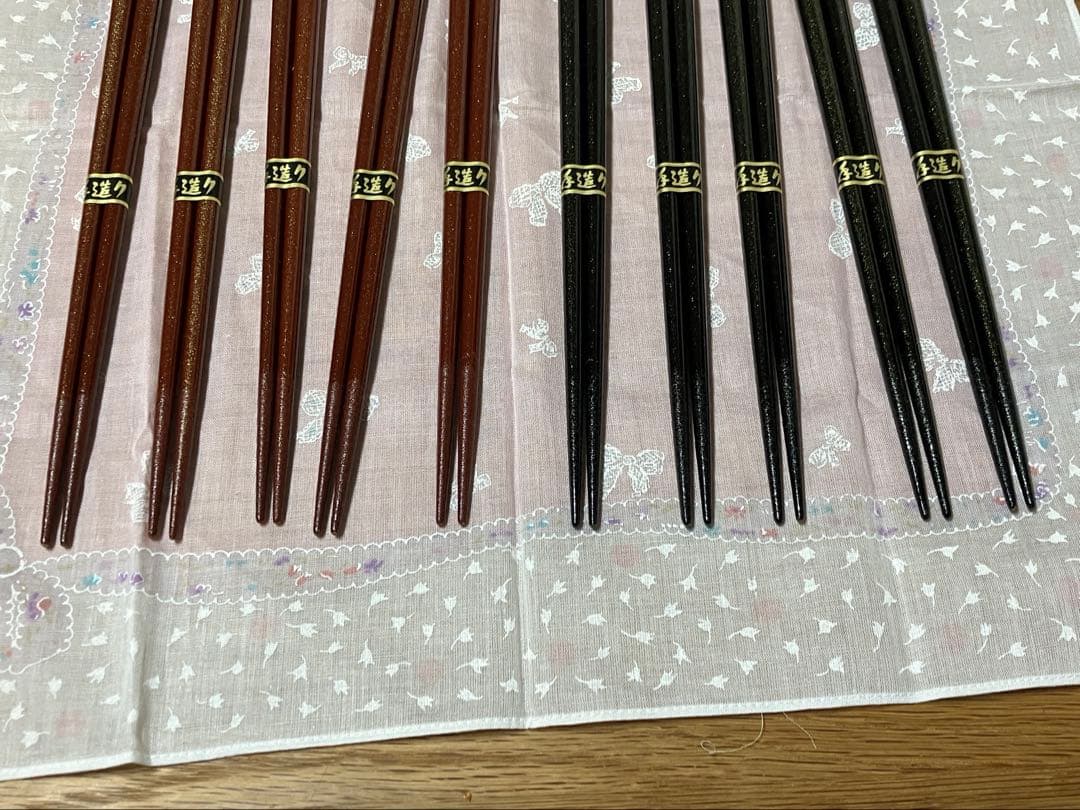 【未使用】輪島塗★手造り★高級★天然木★箸 10組セット