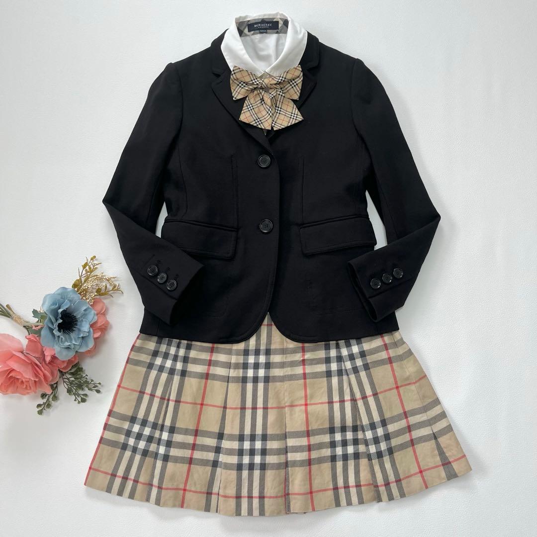豪華4点✨バーバリーロンドン　フォーマルスーツ　女の子ノバチェック120〜130