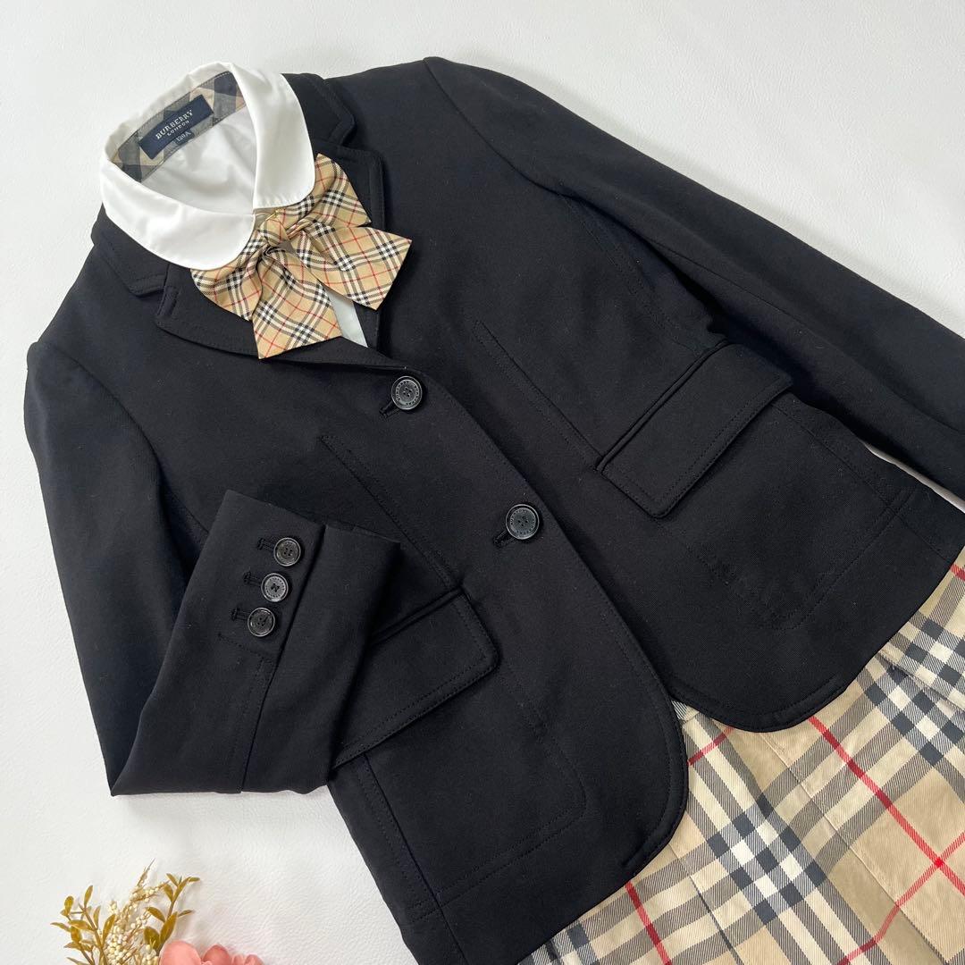 豪華4点✨バーバリーロンドン　フォーマルスーツ　女の子ノバチェック120〜130