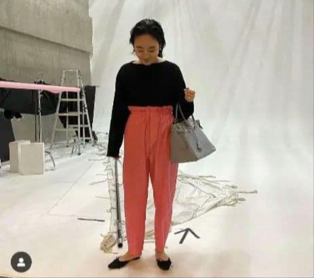 ＜LOEFF（ロエフ）＞ コットン パイル カットソー　黒　ブラック　金子綾