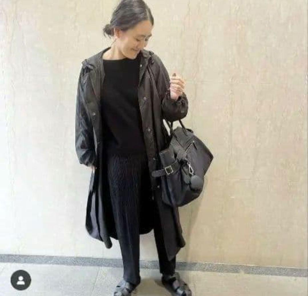 ＜LOEFF（ロエフ）＞ コットン パイル カットソー　黒　ブラック　金子綾