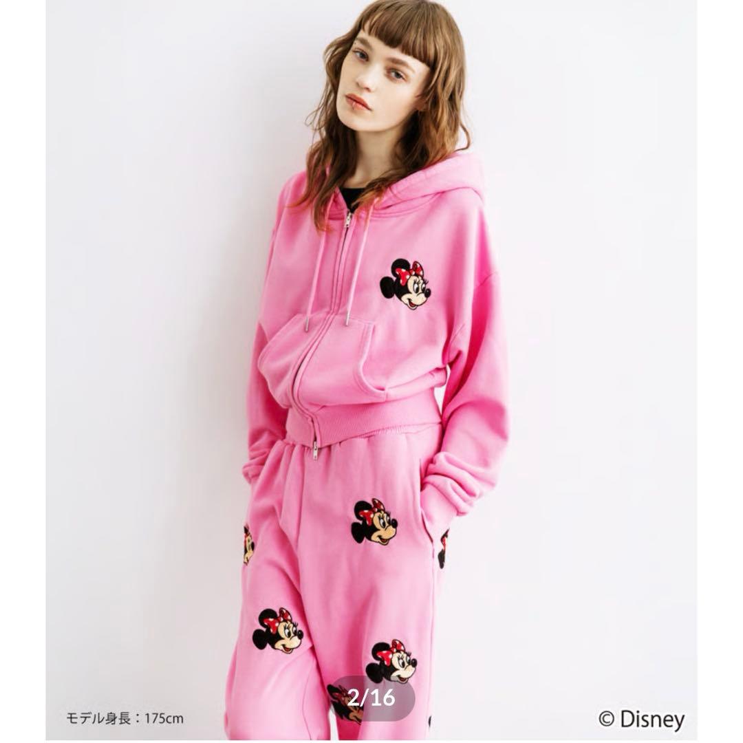 トップス Disney / EMBROIDERY ZIP HOODIE