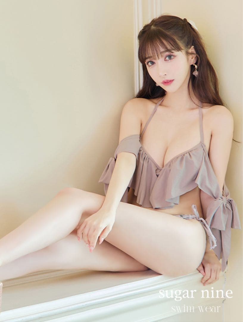 sugar 水着　ビキニ　サイドリボンフリルビキニ