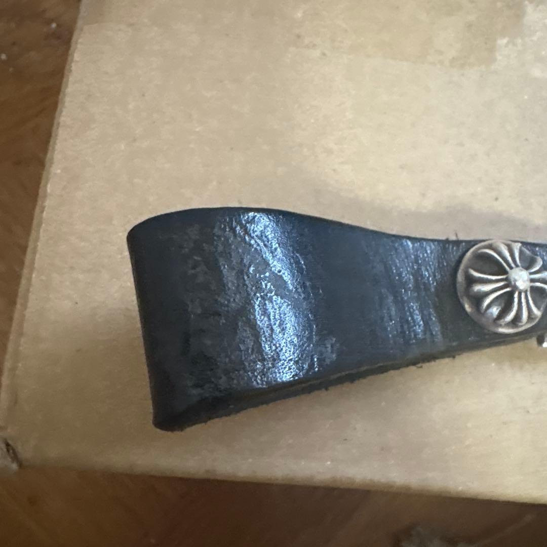 クロムハーツダブルベルトループクロスボタン