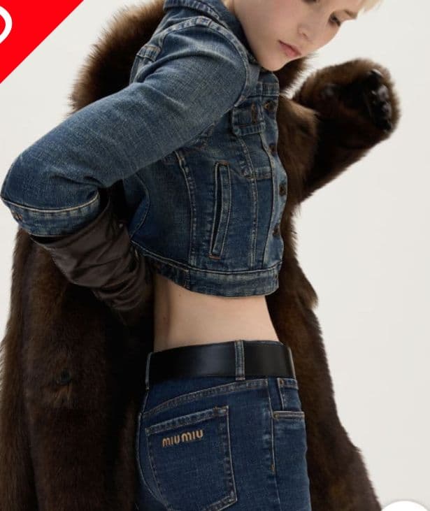 MIU MIU ミュウミュウ　デニムジャケット　サイズ42