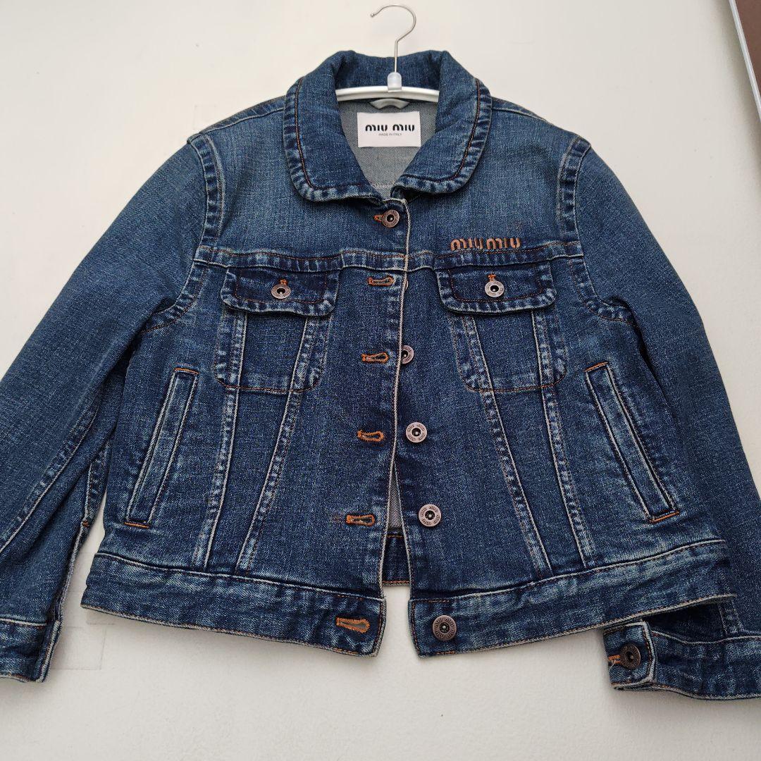 MIU MIU ミュウミュウ　デニムジャケット　サイズ42