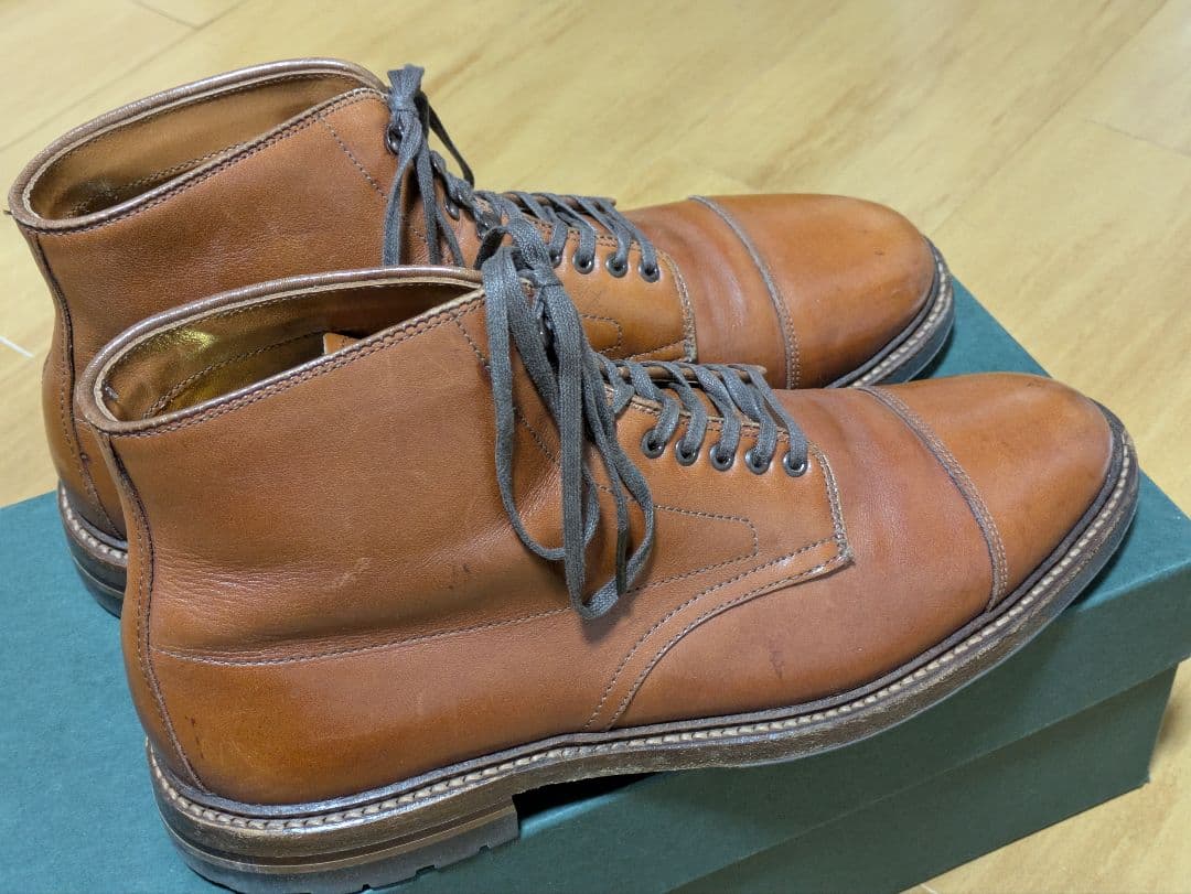 【Alden】レースアップブーツ 茶系ブラウン 9D／US9