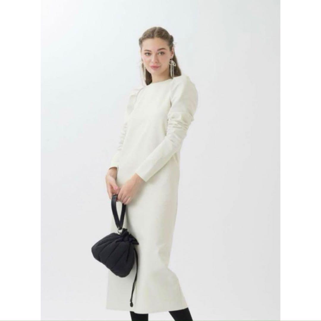 ツルバイマリコオイカワ TSURU ロングワンピース Dorothee ホワイト