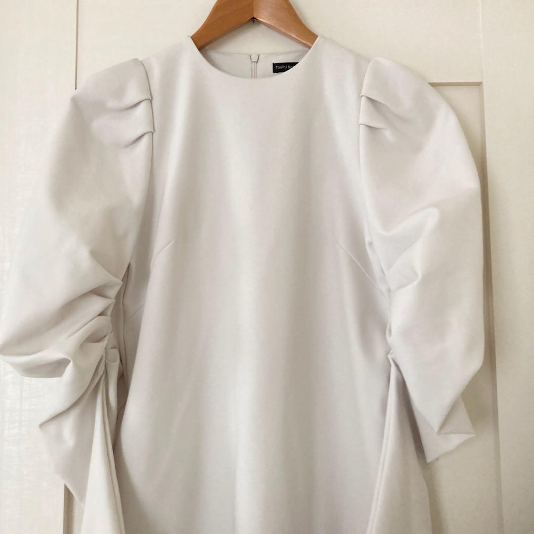 ツルバイマリコオイカワ TSURU ロングワンピース Dorothee ホワイト