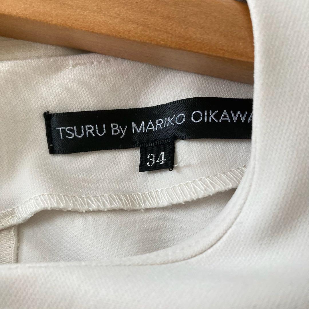ツルバイマリコオイカワ TSURU ロングワンピース Dorothee ホワイト