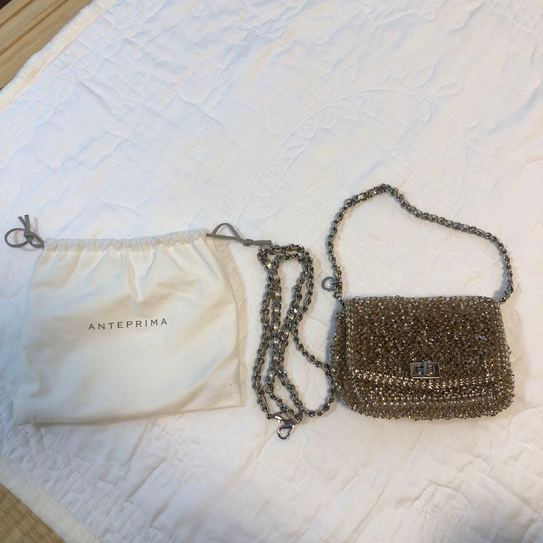 ANTEPRIMA ゴールド ワイヤーバッグ　クラッチ　保存袋付き
