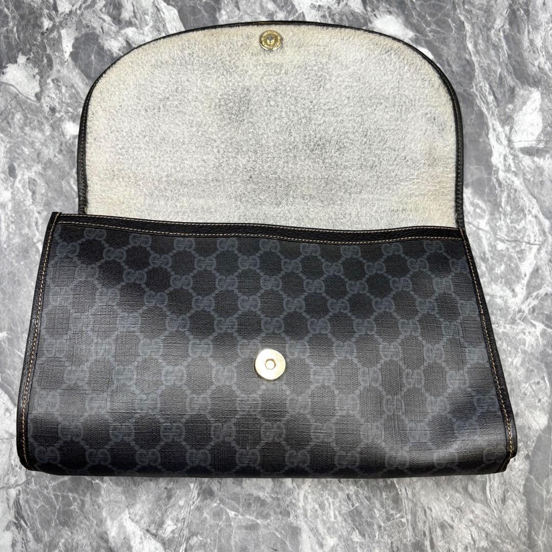 ✨極美品✨GUCCI シェリーライン GG ブラック クラッチバッグ NC